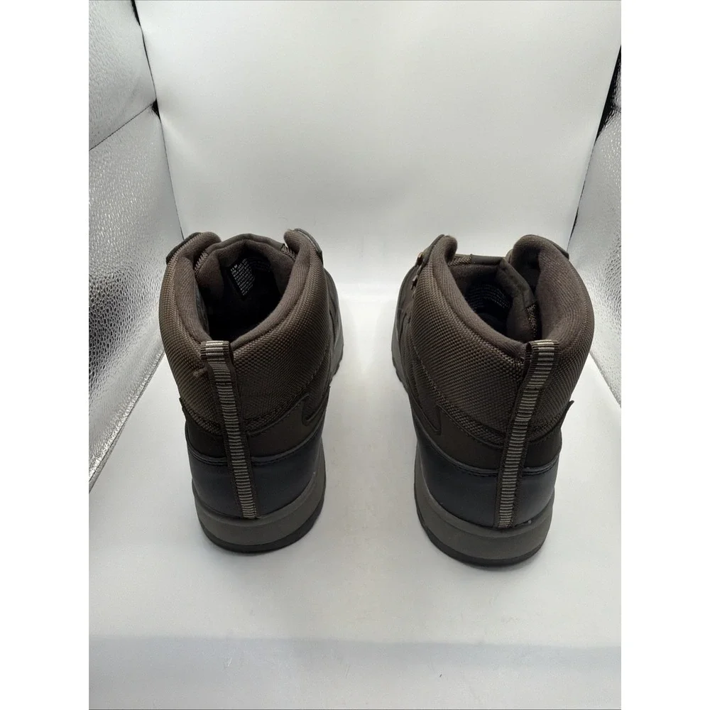 Weatherproof Jenkins Snow Boots Men's Brown Lace Up Lightweight Comfort Size 8.